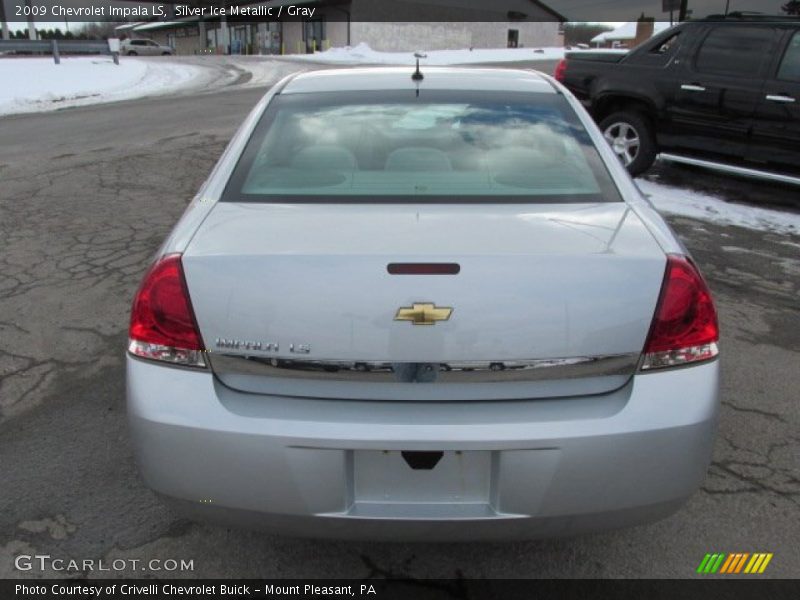 Silver Ice Metallic / Gray 2009 Chevrolet Impala LS