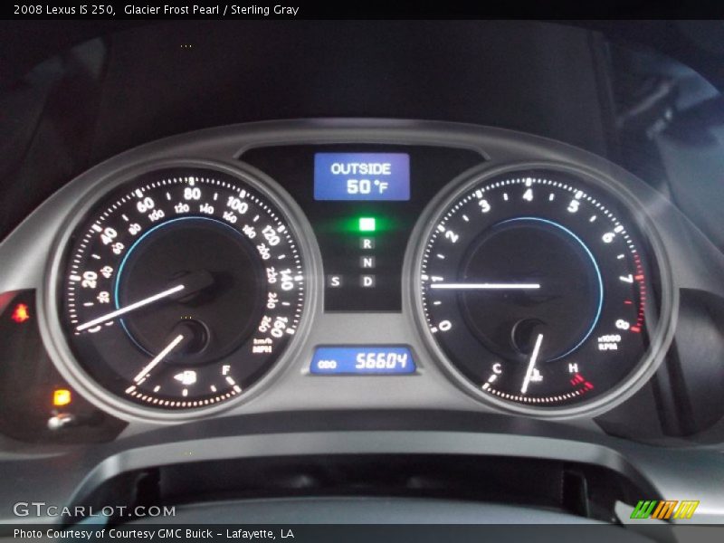 Glacier Frost Pearl / Sterling Gray 2008 Lexus IS 250