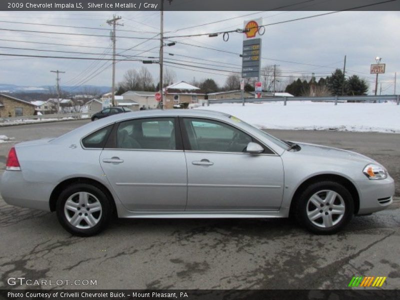 Silver Ice Metallic / Gray 2009 Chevrolet Impala LS