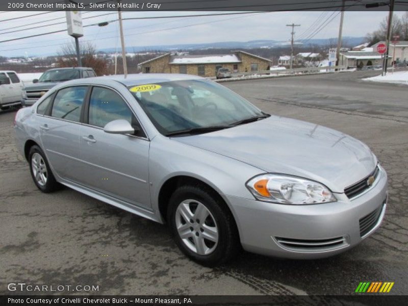 Silver Ice Metallic / Gray 2009 Chevrolet Impala LS