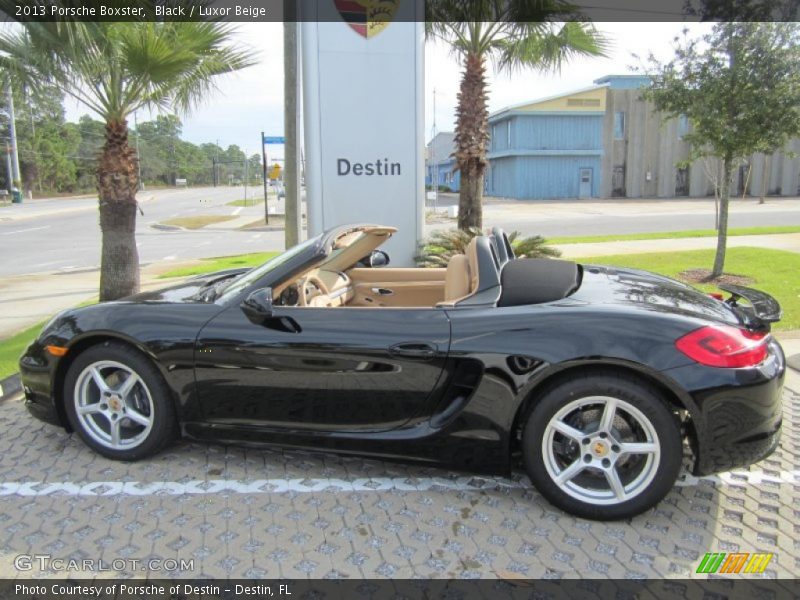 Black / Luxor Beige 2013 Porsche Boxster