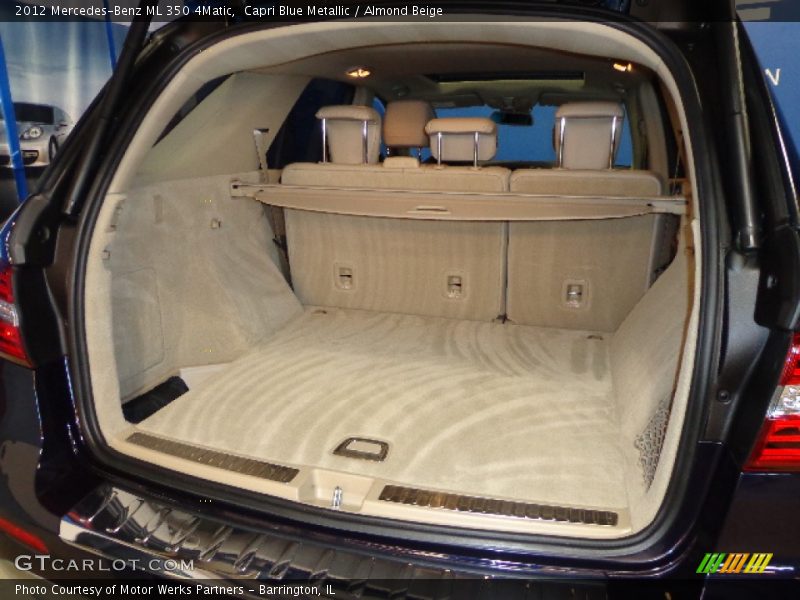 Capri Blue Metallic / Almond Beige 2012 Mercedes-Benz ML 350 4Matic