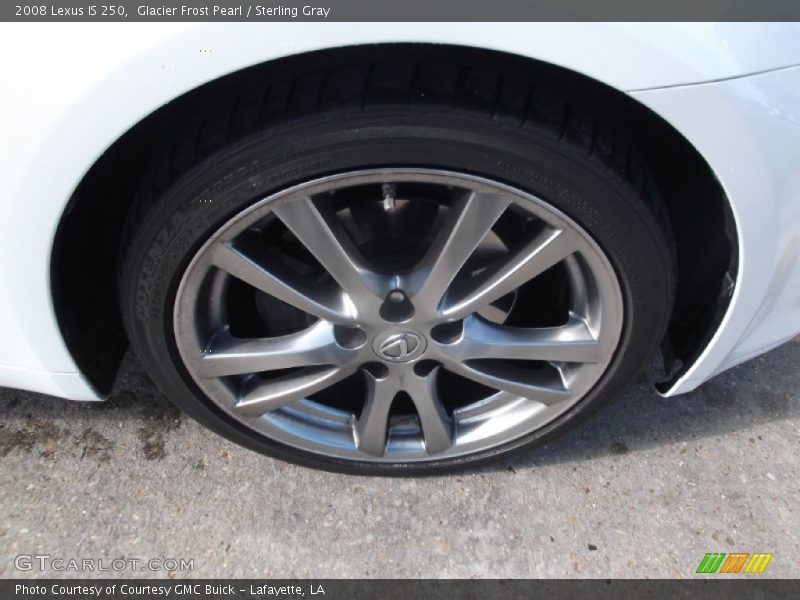 Glacier Frost Pearl / Sterling Gray 2008 Lexus IS 250