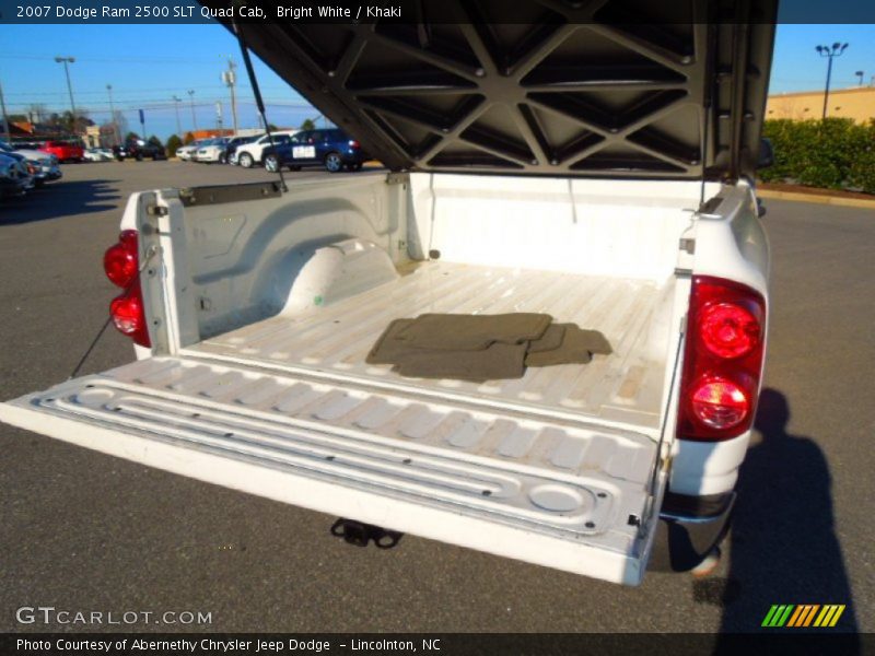 Bright White / Khaki 2007 Dodge Ram 2500 SLT Quad Cab