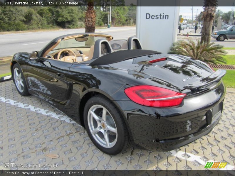 Black / Luxor Beige 2013 Porsche Boxster