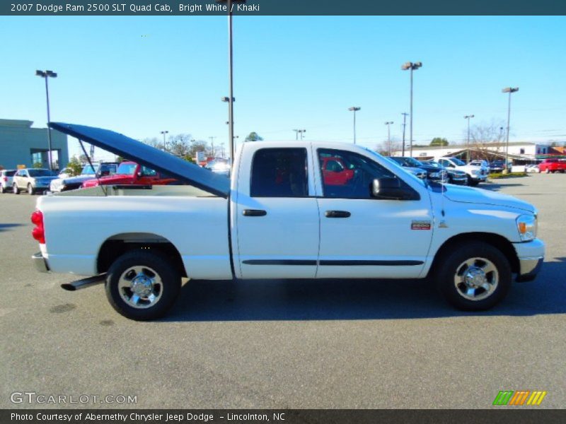 Bright White / Khaki 2007 Dodge Ram 2500 SLT Quad Cab