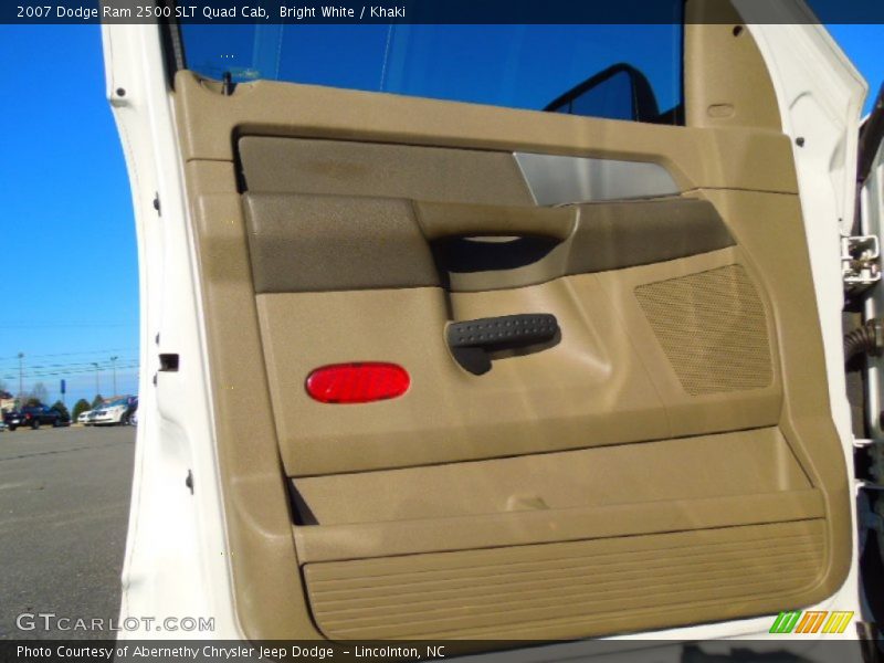 Bright White / Khaki 2007 Dodge Ram 2500 SLT Quad Cab