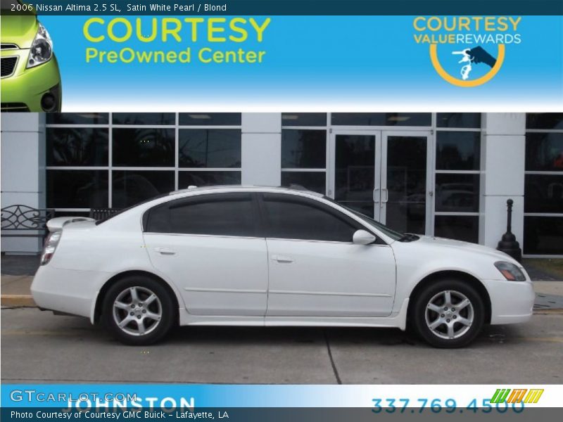 Satin White Pearl / Blond 2006 Nissan Altima 2.5 SL