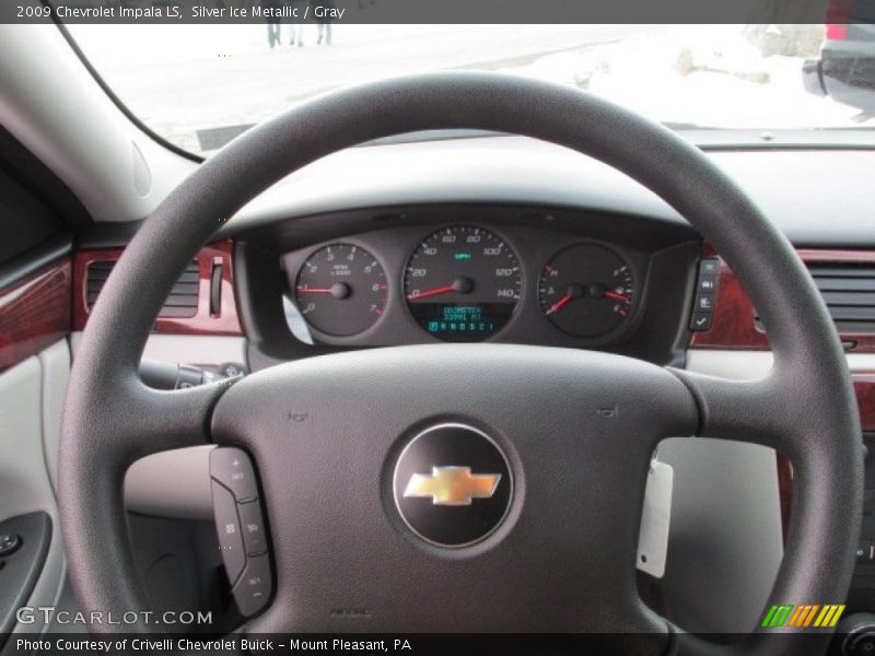 Silver Ice Metallic / Gray 2009 Chevrolet Impala LS