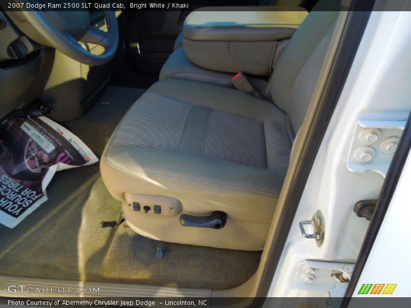 Bright White / Khaki 2007 Dodge Ram 2500 SLT Quad Cab