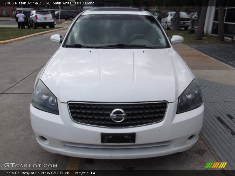 Satin White Pearl / Blond 2006 Nissan Altima 2.5 SL