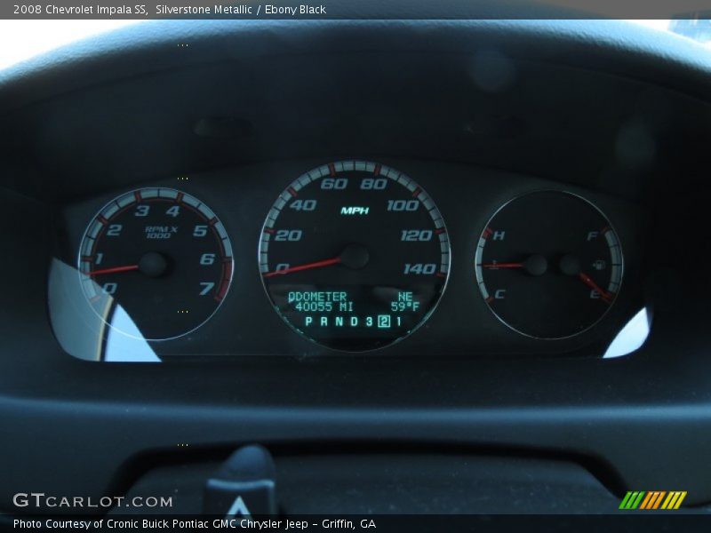 Silverstone Metallic / Ebony Black 2008 Chevrolet Impala SS
