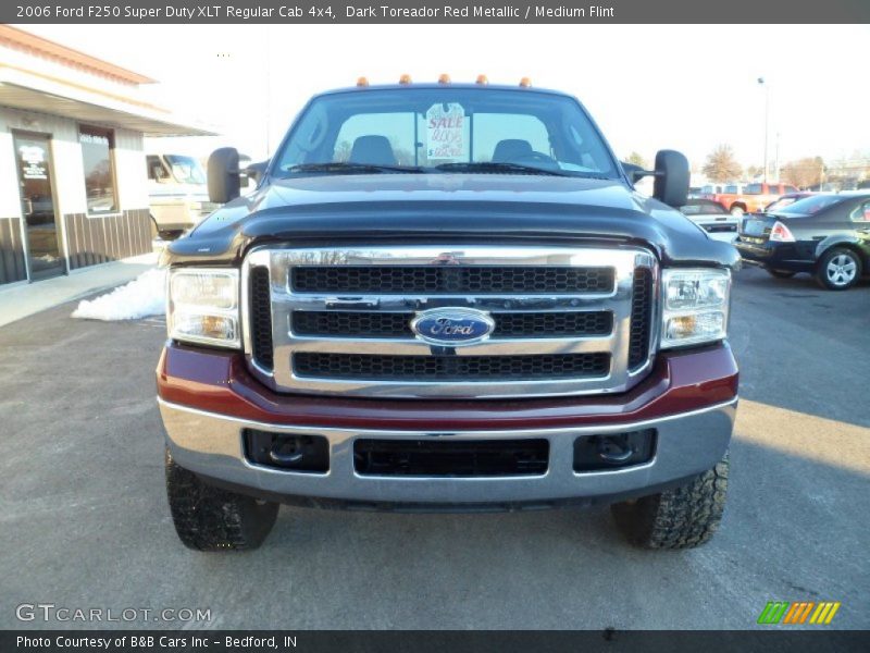 Dark Toreador Red Metallic / Medium Flint 2006 Ford F250 Super Duty XLT Regular Cab 4x4
