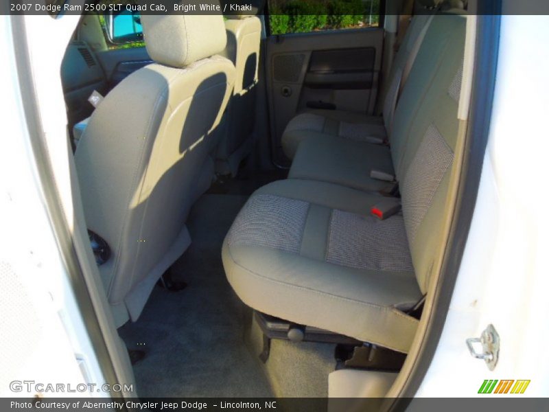 Bright White / Khaki 2007 Dodge Ram 2500 SLT Quad Cab