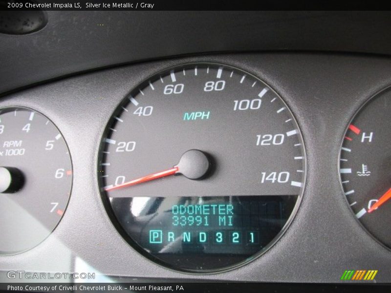 Silver Ice Metallic / Gray 2009 Chevrolet Impala LS