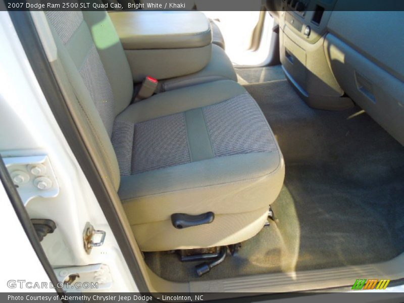 Bright White / Khaki 2007 Dodge Ram 2500 SLT Quad Cab