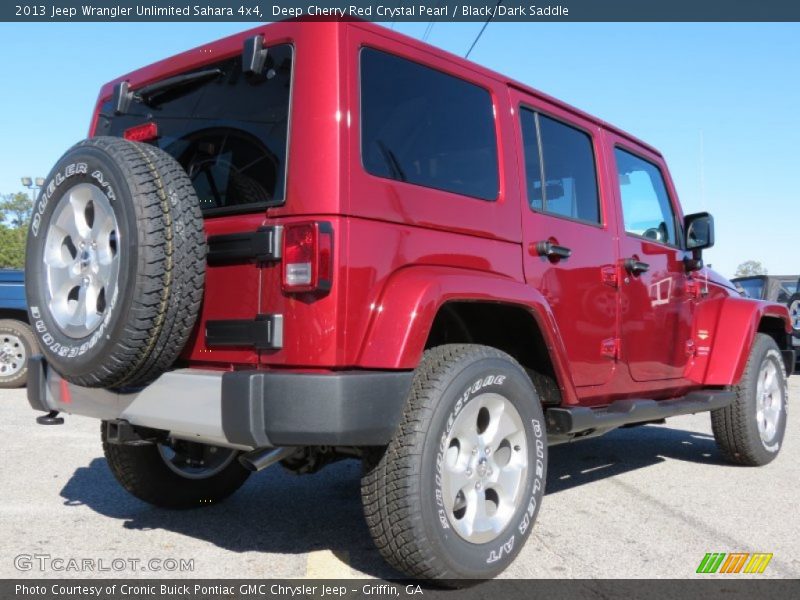 Deep Cherry Red Crystal Pearl / Black/Dark Saddle 2013 Jeep Wrangler Unlimited Sahara 4x4