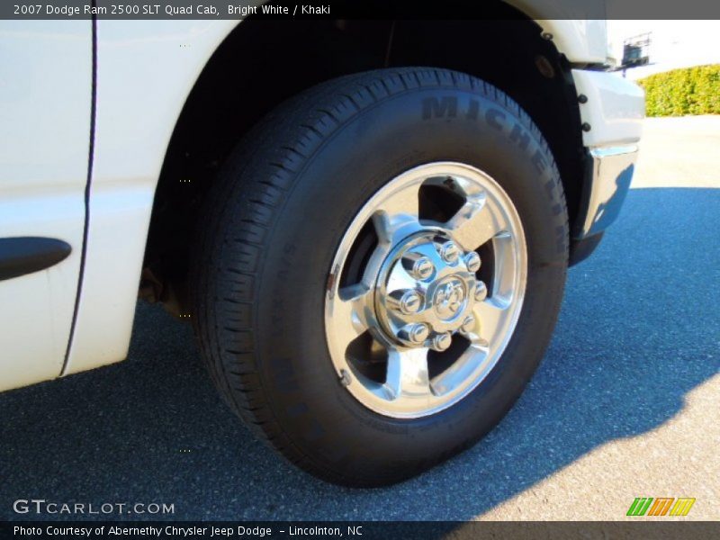 Bright White / Khaki 2007 Dodge Ram 2500 SLT Quad Cab