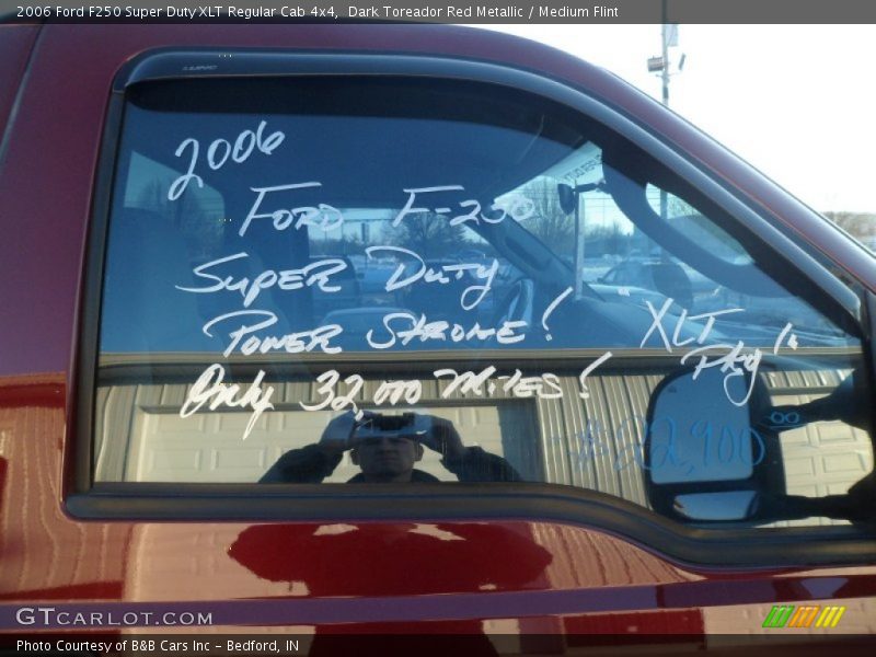 Dark Toreador Red Metallic / Medium Flint 2006 Ford F250 Super Duty XLT Regular Cab 4x4