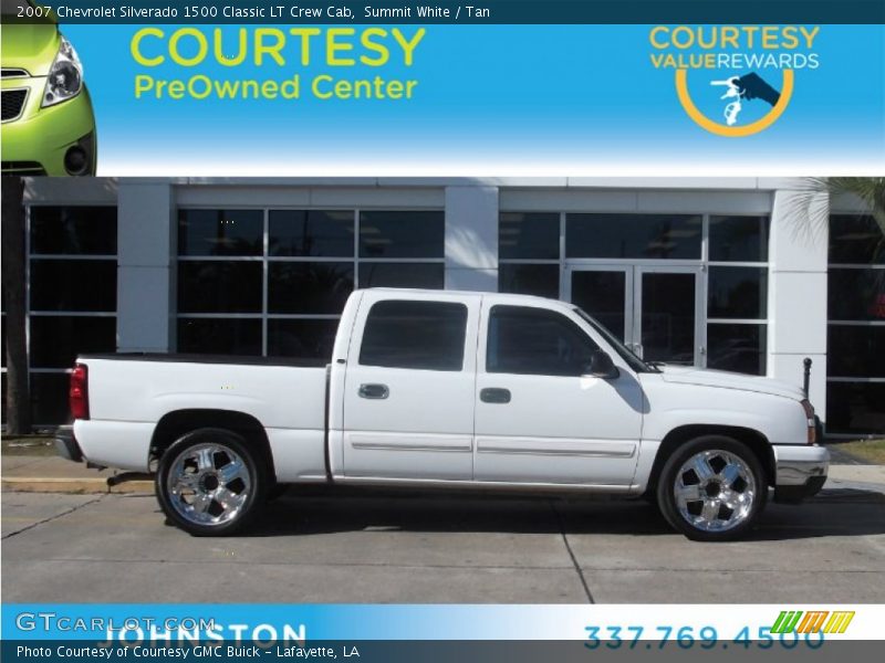 Summit White / Tan 2007 Chevrolet Silverado 1500 Classic LT Crew Cab