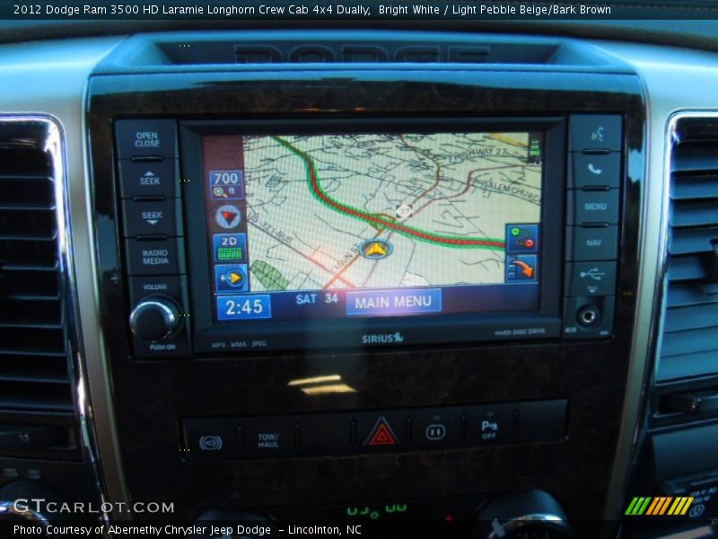 Bright White / Light Pebble Beige/Bark Brown 2012 Dodge Ram 3500 HD Laramie Longhorn Crew Cab 4x4 Dually