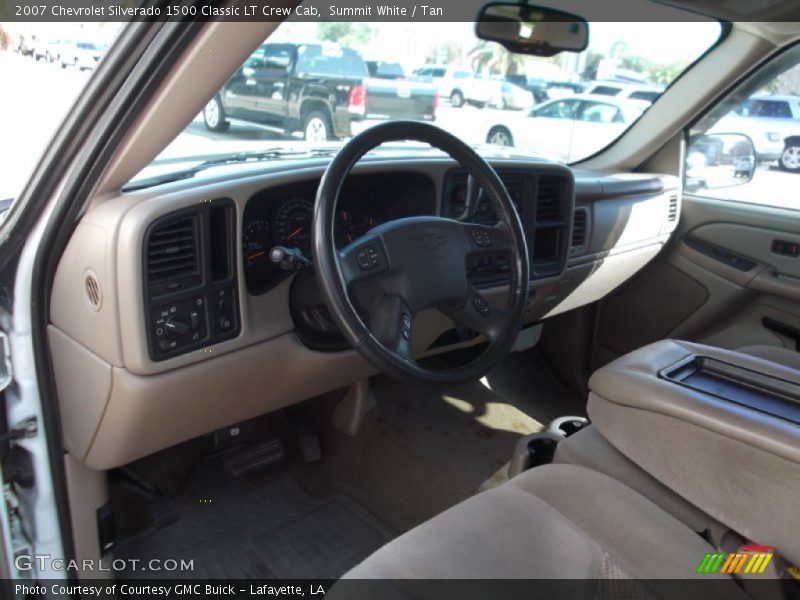 Summit White / Tan 2007 Chevrolet Silverado 1500 Classic LT Crew Cab