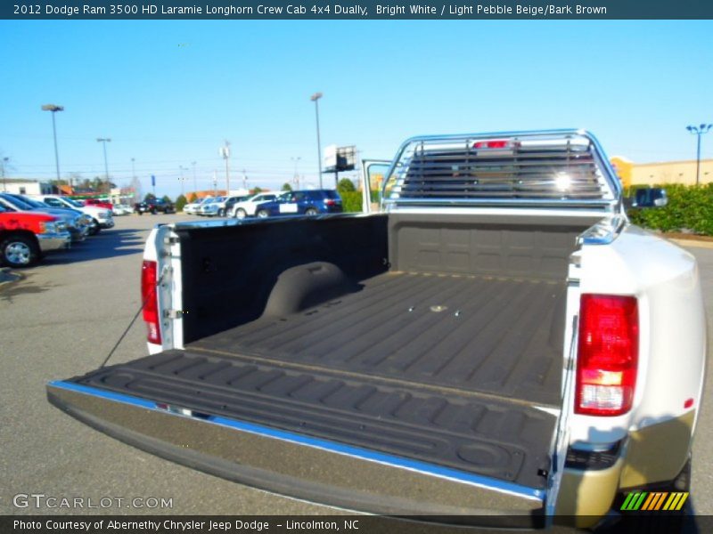 Bright White / Light Pebble Beige/Bark Brown 2012 Dodge Ram 3500 HD Laramie Longhorn Crew Cab 4x4 Dually