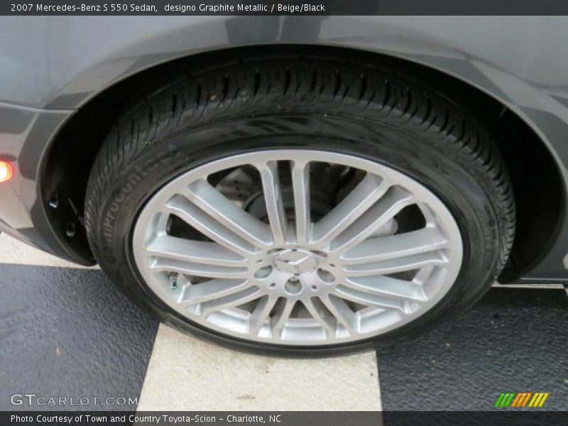 designo Graphite Metallic / Beige/Black 2007 Mercedes-Benz S 550 Sedan