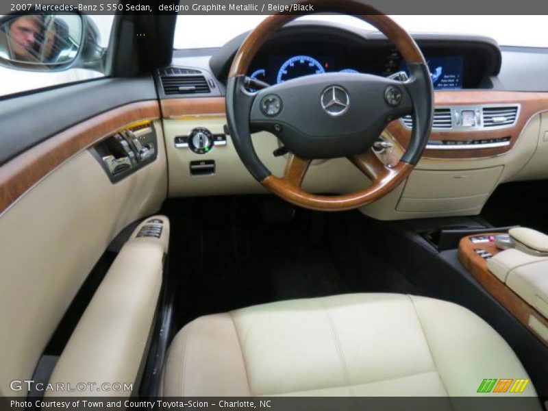 designo Graphite Metallic / Beige/Black 2007 Mercedes-Benz S 550 Sedan