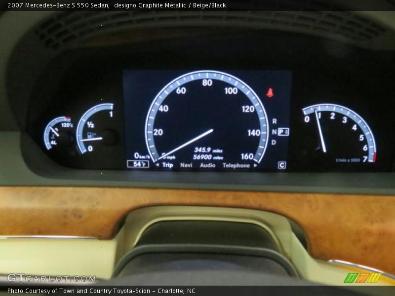  2007 S 550 Sedan 550 Sedan Gauges