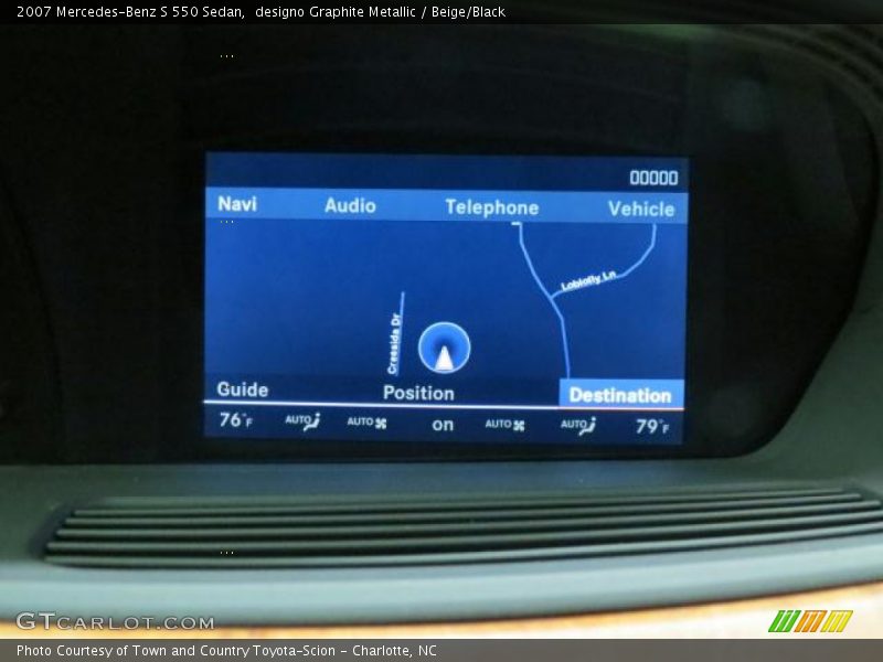 designo Graphite Metallic / Beige/Black 2007 Mercedes-Benz S 550 Sedan
