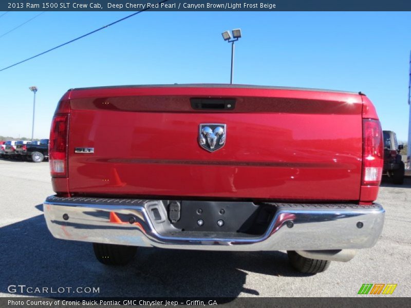 Deep Cherry Red Pearl / Canyon Brown/Light Frost Beige 2013 Ram 1500 SLT Crew Cab