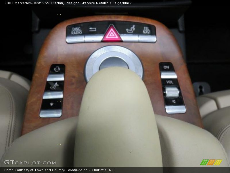 designo Graphite Metallic / Beige/Black 2007 Mercedes-Benz S 550 Sedan
