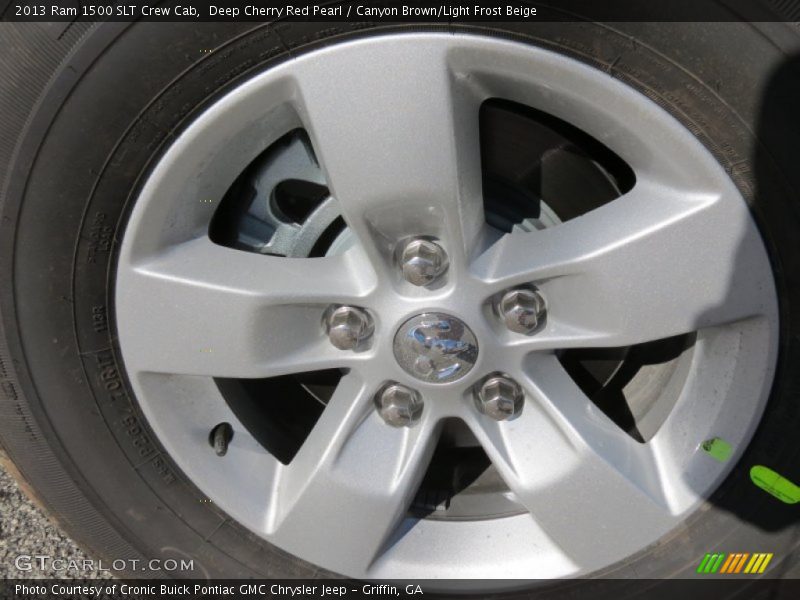Deep Cherry Red Pearl / Canyon Brown/Light Frost Beige 2013 Ram 1500 SLT Crew Cab