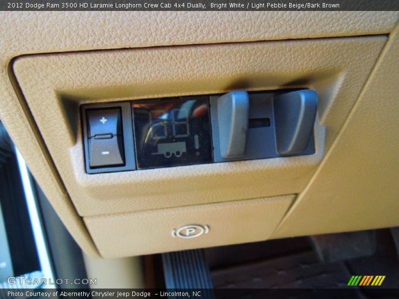Bright White / Light Pebble Beige/Bark Brown 2012 Dodge Ram 3500 HD Laramie Longhorn Crew Cab 4x4 Dually