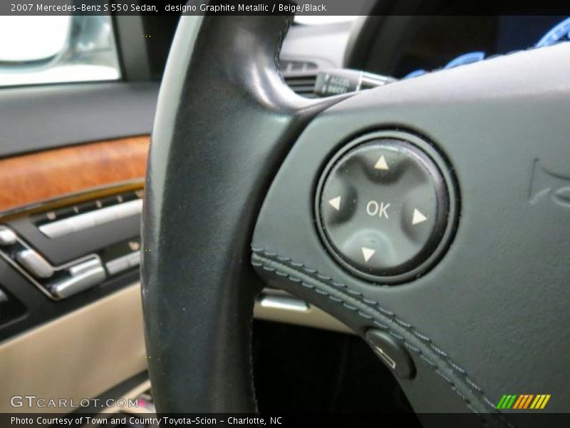 designo Graphite Metallic / Beige/Black 2007 Mercedes-Benz S 550 Sedan