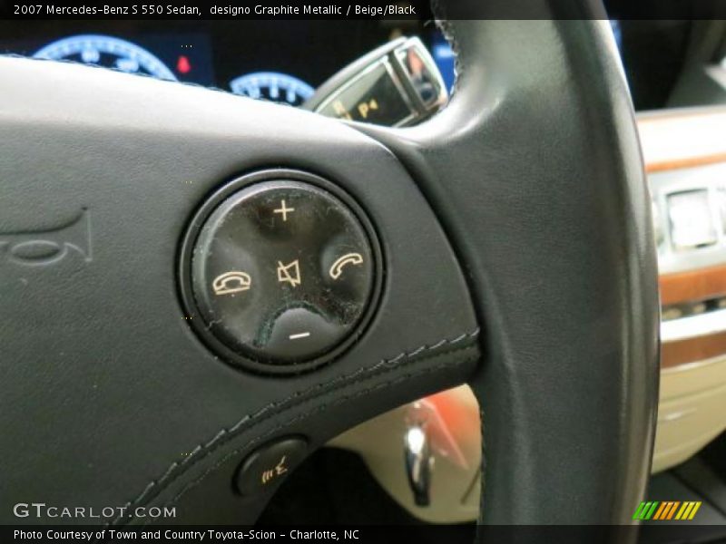 designo Graphite Metallic / Beige/Black 2007 Mercedes-Benz S 550 Sedan