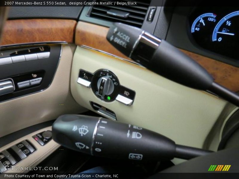 designo Graphite Metallic / Beige/Black 2007 Mercedes-Benz S 550 Sedan