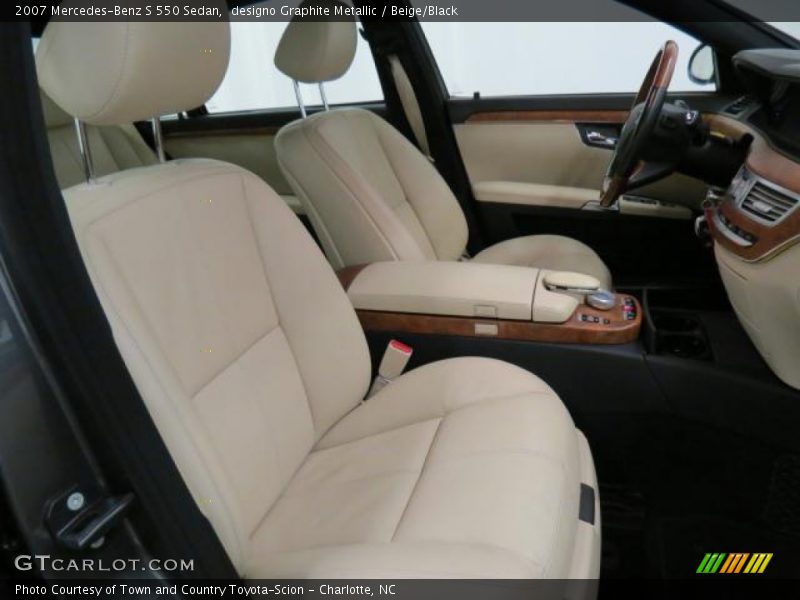 designo Graphite Metallic / Beige/Black 2007 Mercedes-Benz S 550 Sedan