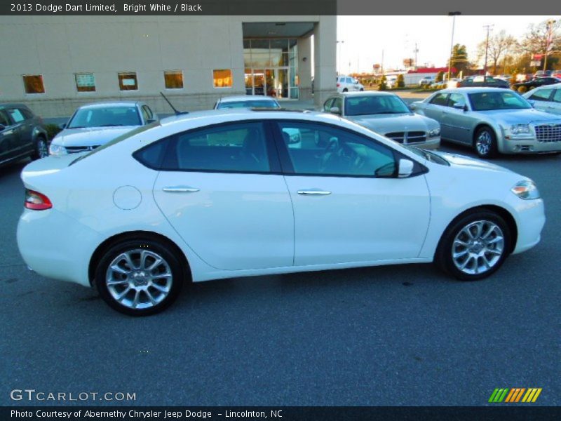 Bright White / Black 2013 Dodge Dart Limited
