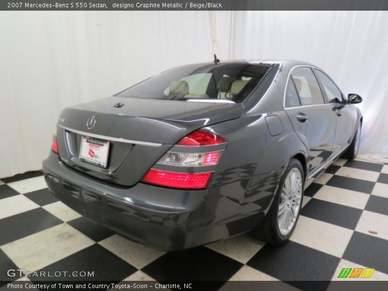 designo Graphite Metallic / Beige/Black 2007 Mercedes-Benz S 550 Sedan