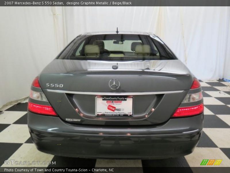 designo Graphite Metallic / Beige/Black 2007 Mercedes-Benz S 550 Sedan