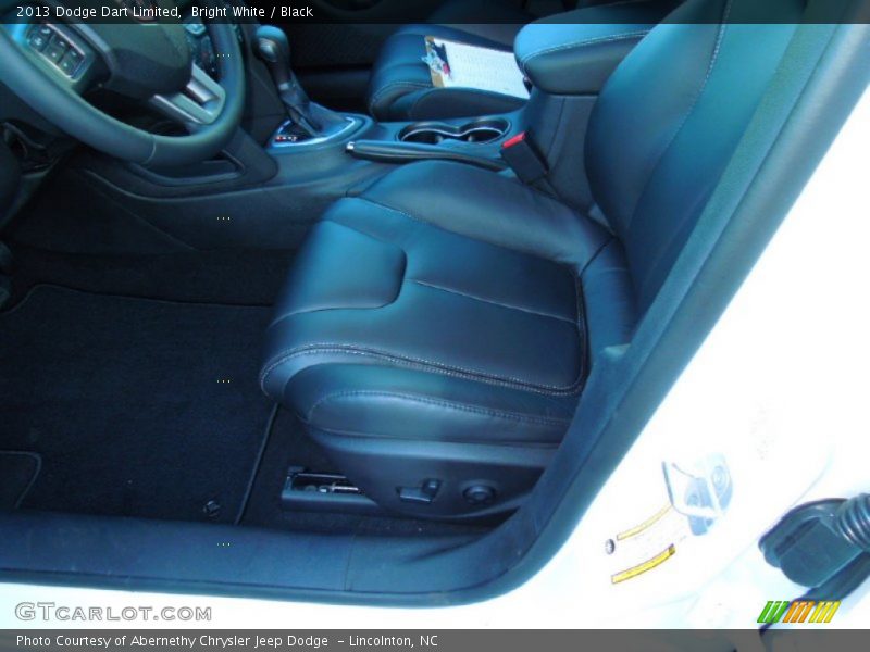 Bright White / Black 2013 Dodge Dart Limited