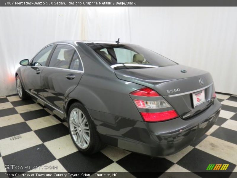designo Graphite Metallic / Beige/Black 2007 Mercedes-Benz S 550 Sedan