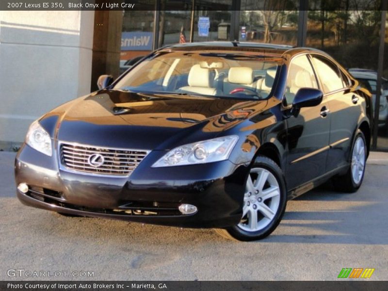 Black Onyx / Light Gray 2007 Lexus ES 350