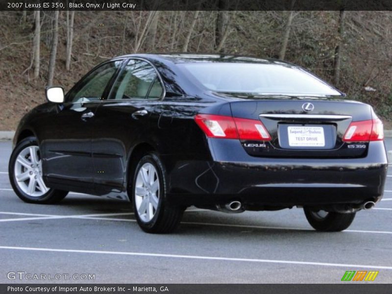 Black Onyx / Light Gray 2007 Lexus ES 350
