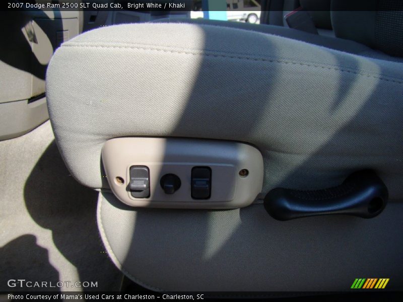 Bright White / Khaki 2007 Dodge Ram 2500 SLT Quad Cab