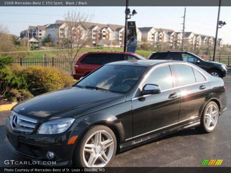 Black / Black 2008 Mercedes-Benz C 350 Sport
