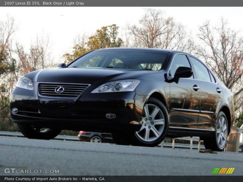 Black Onyx / Light Gray 2007 Lexus ES 350