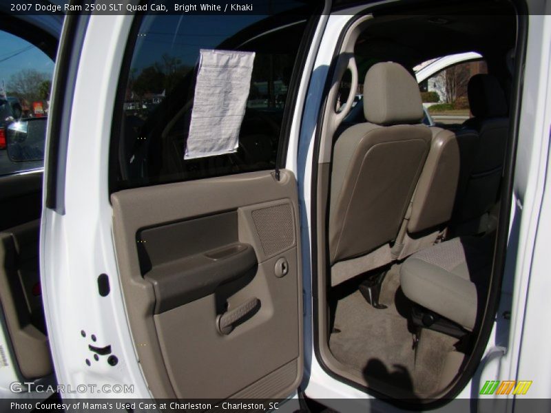 Bright White / Khaki 2007 Dodge Ram 2500 SLT Quad Cab